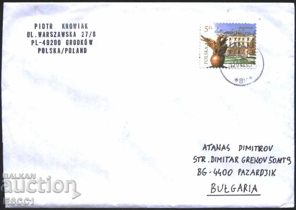 An envelope of Bialystok Architecture 2019 from Poland traveled