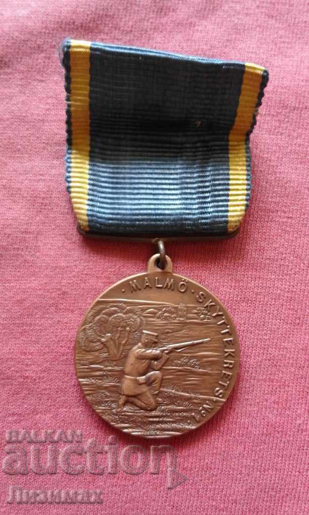 Шведски ВОЕНЕН орден, медал, знак - За точна стрелба - 3