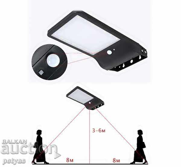 Auction  LED solar street lamp JD-1920 with motion sensor 20w