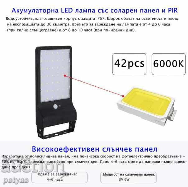 Delivery of LED solar street lamp JD-1920 with motion sensor 20w