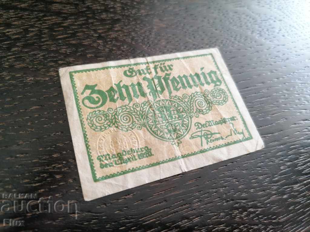 Auction Banknote ngegeld - Germany - 10 pphnings Auction Banknote ngegeld - Germany - 10 pphnings