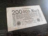 Bancnota Reich - Germania - 200 000 de mărci | 1923.