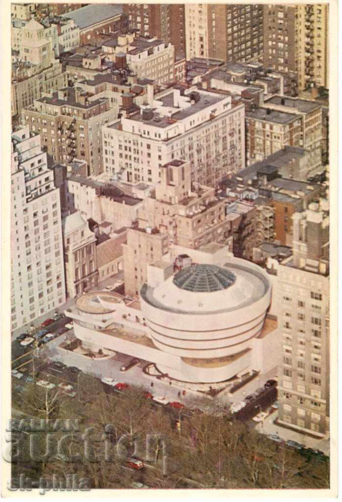Old card - Guggenheim Museum in New York