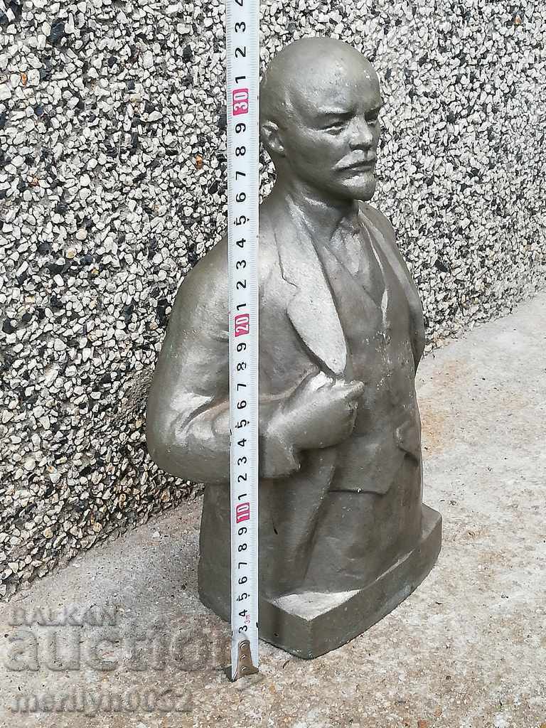 Aluminum bust of Lenin, figure, sculpture, statuette - 5 Aluminum bust of Lenin, figure, sculpture, statuette - 5