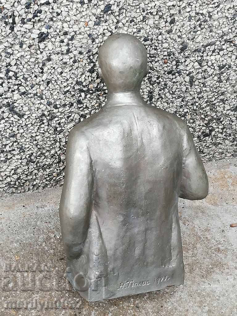 Aluminum bust of Lenin, figure, sculpture, statuette - 6 Aluminum bust of Lenin, figure, sculpture, statuette - 6