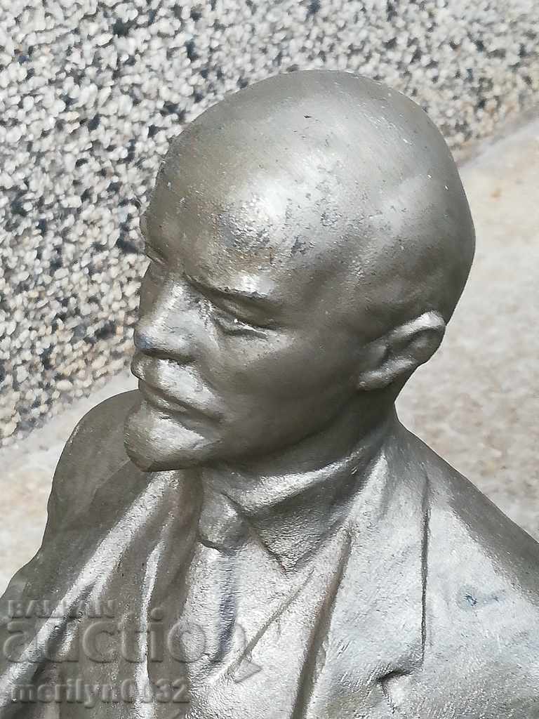 Aluminum bust of Lenin, figure, sculpture, statuette - 7 Aluminum bust of Lenin, figure, sculpture, statuette - 7