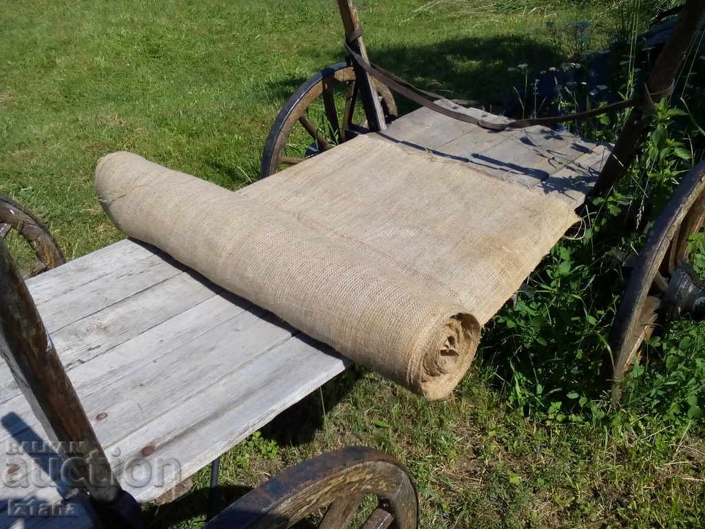 Auction Old hemp cloth, cloth, skein Auction Old hemp cloth, cloth, skein