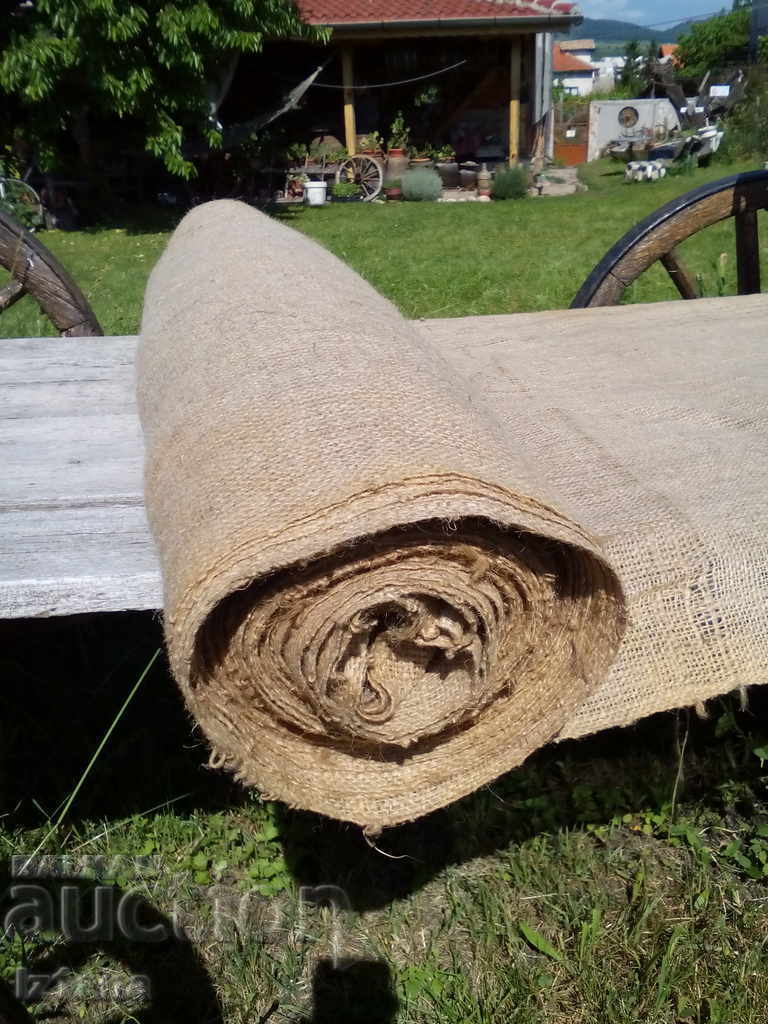 Pânză veche de cânepă, pânză, țesătură - 5