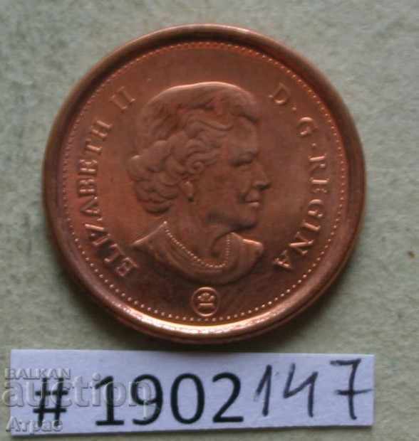 1 цент 2011 Канада  - щемпел -UNC с цена € 0.26 | 0.51 лв.