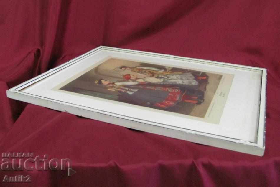 19th Century Colored Lithograph National Costumes Germany - 7 19th Century Colored Lithograph National Costumes Germany - 7