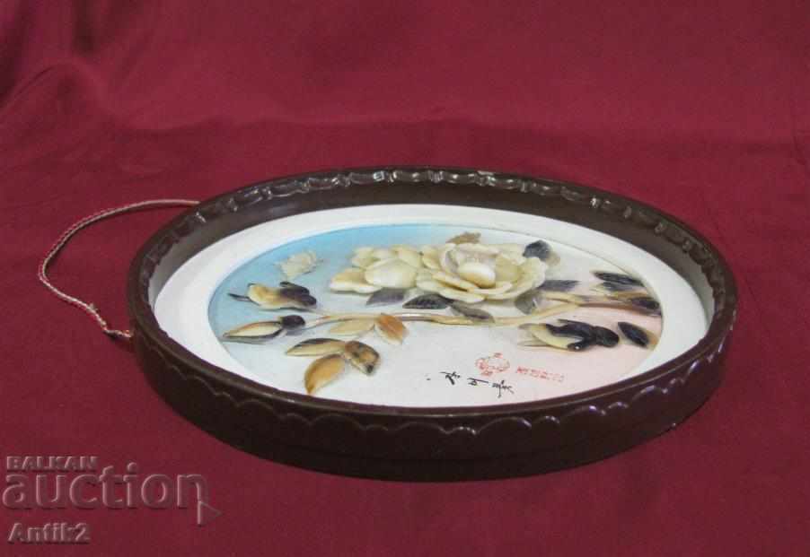 1985 Hand-made Painting, Seashells and Mother-of-Pearl with price 150.00 BGN | € 76.69