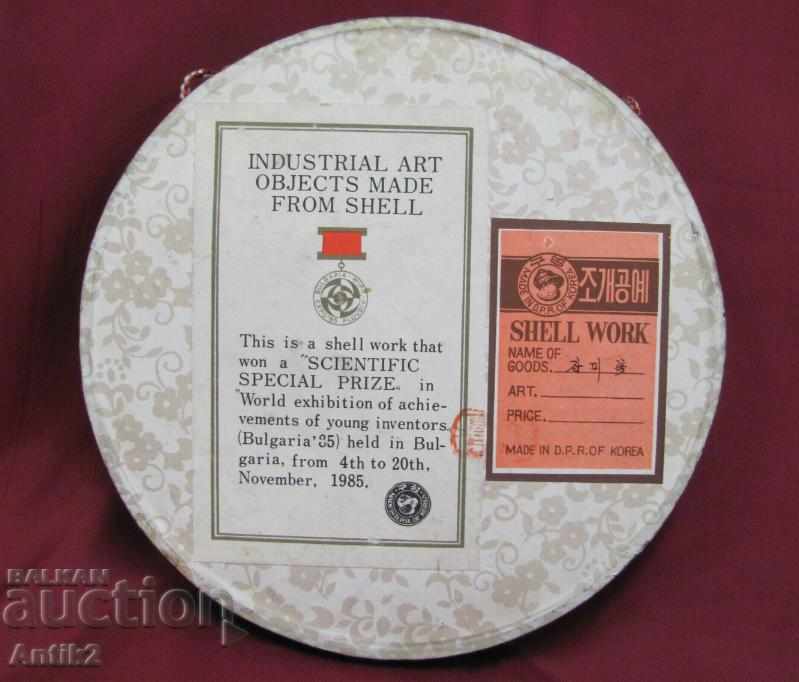 Delivery of 1985 Hand-made Painting, Seashells and Mother-of-Pearl