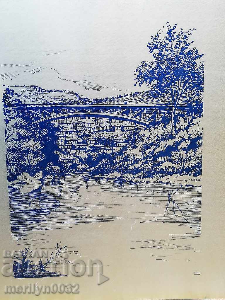 Stamp of Veliko Tarnovo on aluminum picture sheet - 6 Stamp of Veliko Tarnovo on aluminum picture sheet - 6