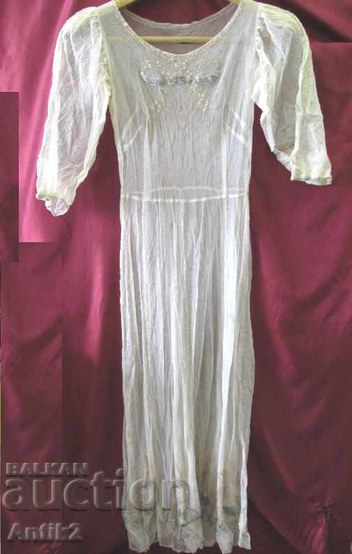 30η Αντίκα Κυρίες φόρεμα με χάντρες και Sequins
