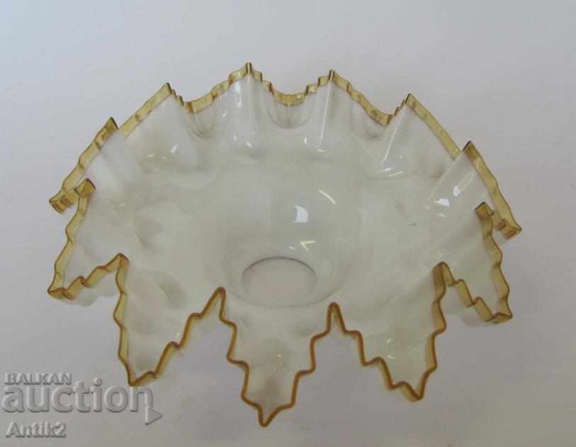 The 30 Art Deco Oranium Warm Crystal Glass Lampion - 5