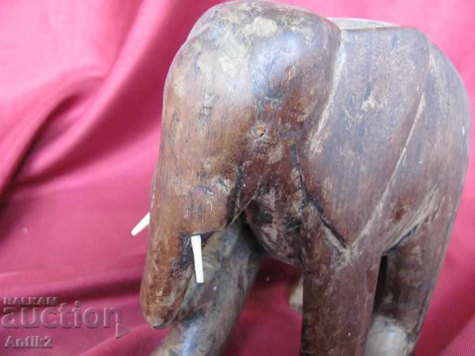19th century African Art, Ebony Elephants 2 pieces - 6