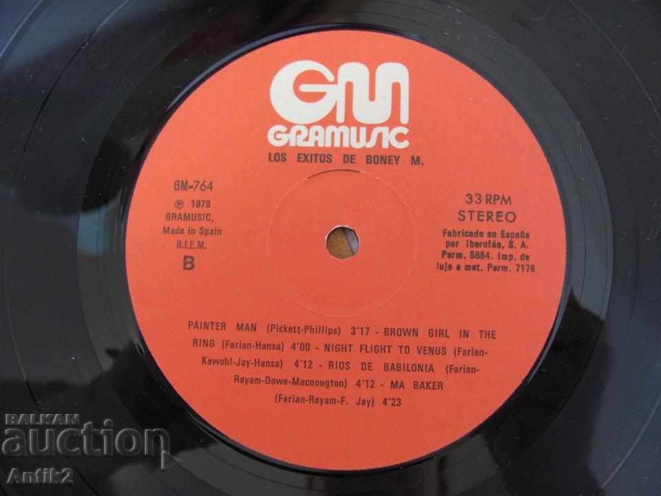 1978 Plate BONEY-M - 5 1978 Plate BONEY-M - 5