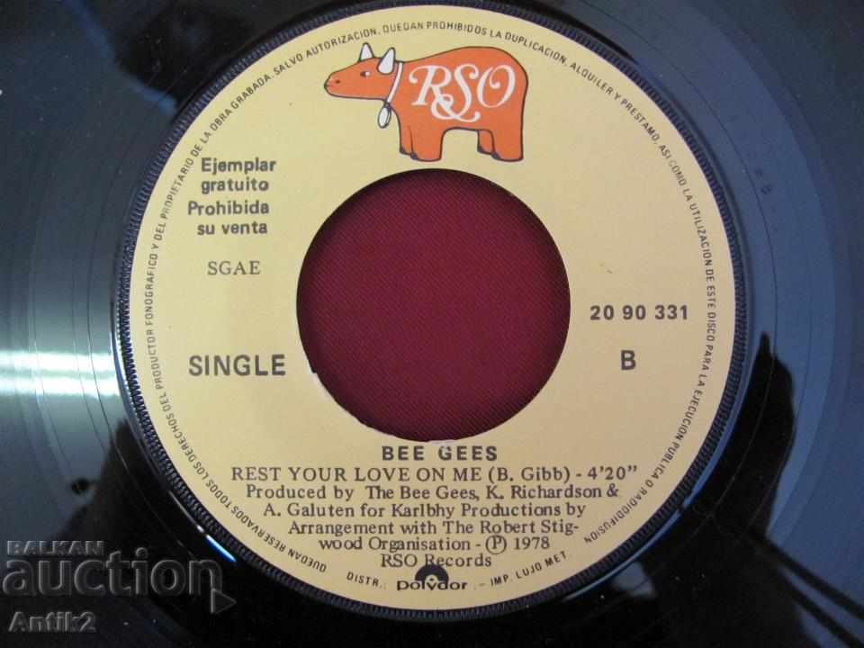 1979g. Plate BEE GEES - 5 1979g. Plate BEE GEES - 5