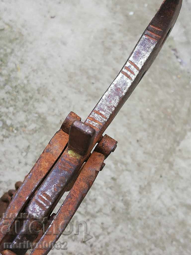 Οθωμανικές ζυγαριές Μικρό βάρος ζυγίζει σφυρήλατο σίδερο - 5