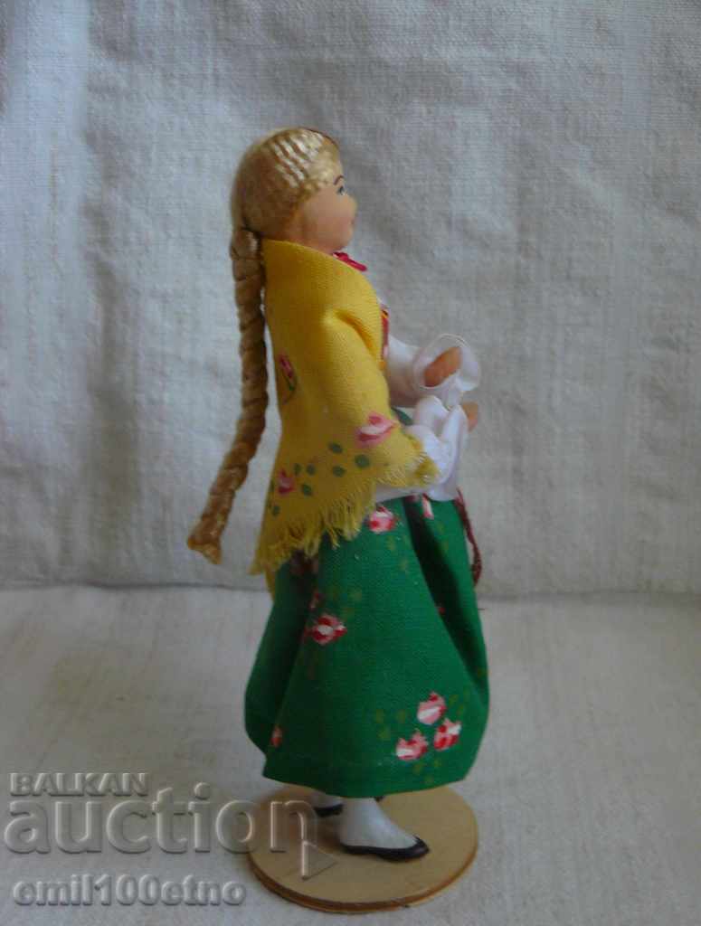 Auction Handcrafted doll in national costume Poland Auction Handcrafted doll in national costume Poland