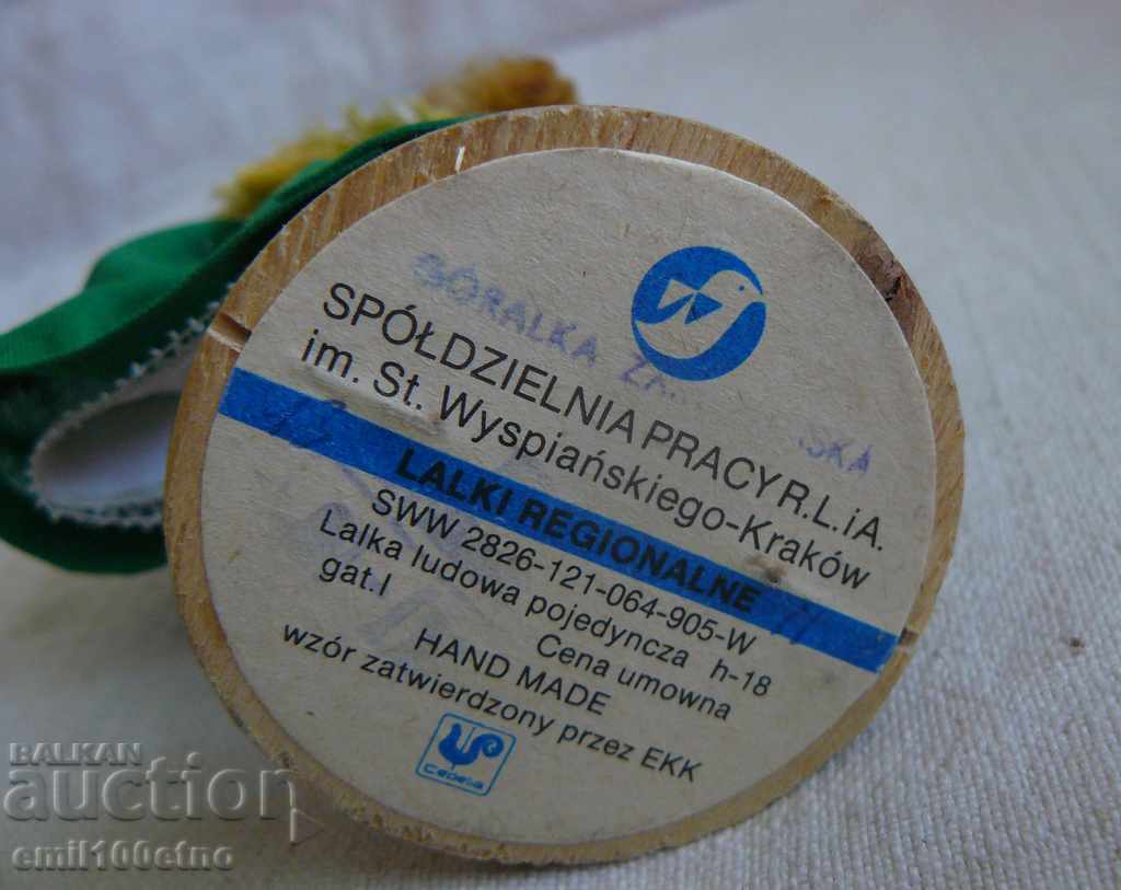 Handcrafted doll in national costume Poland - 6 Handcrafted doll in national costume Poland - 6