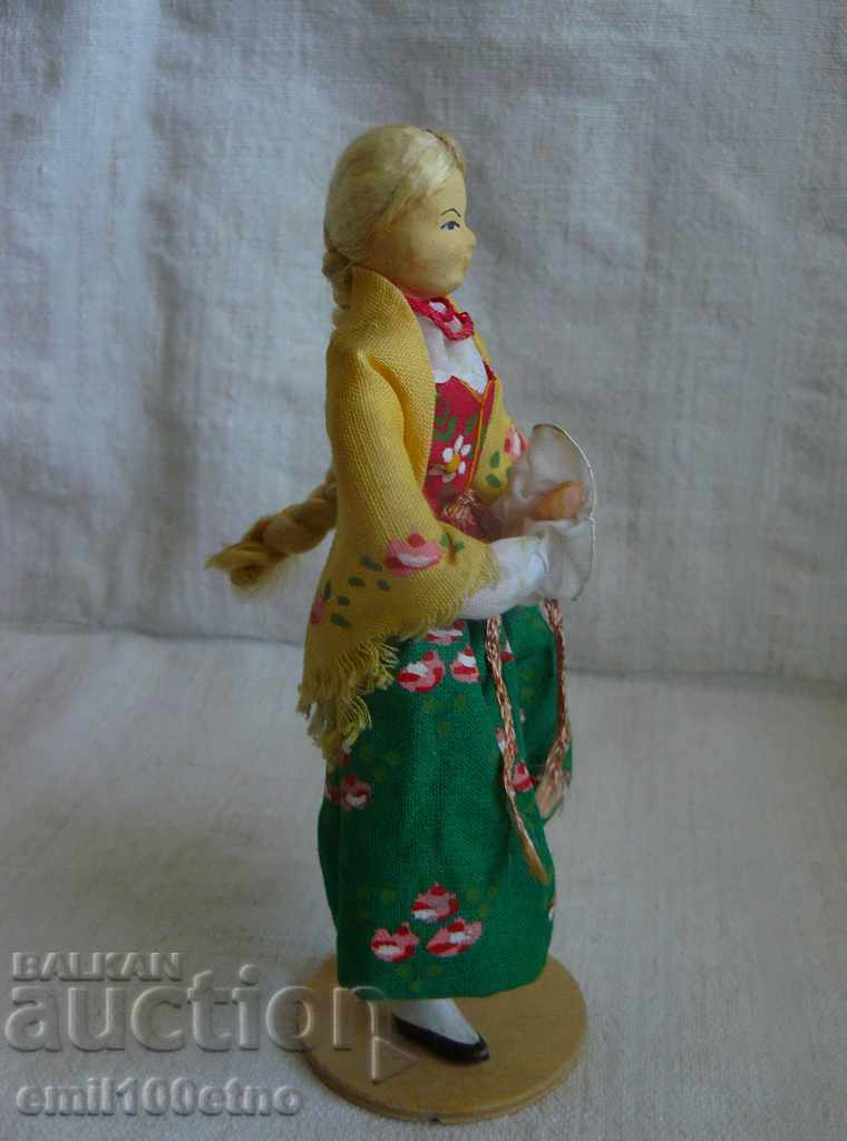 Auction Handcrafted doll in national costume Poland Auction Handcrafted doll in national costume Poland