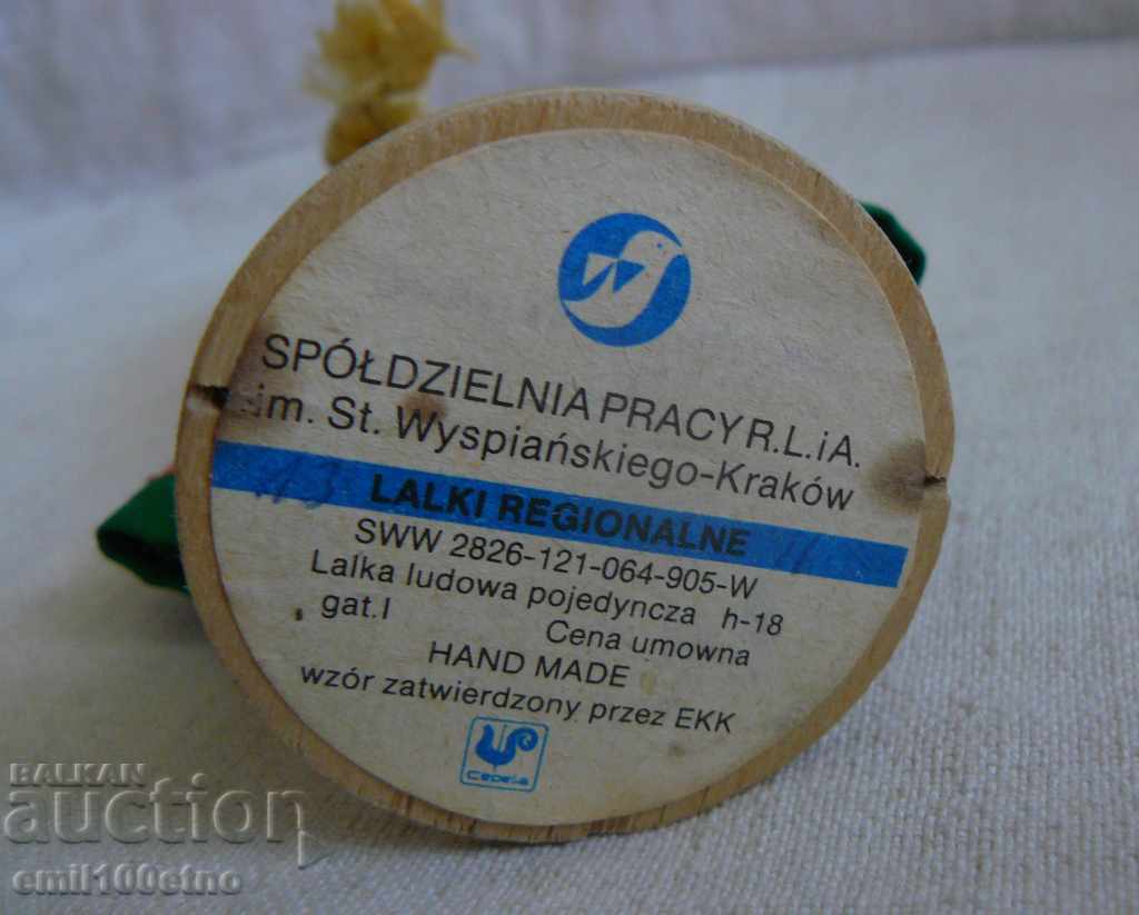 Handcrafted doll in national costume Poland - 6 Handcrafted doll in national costume Poland - 6