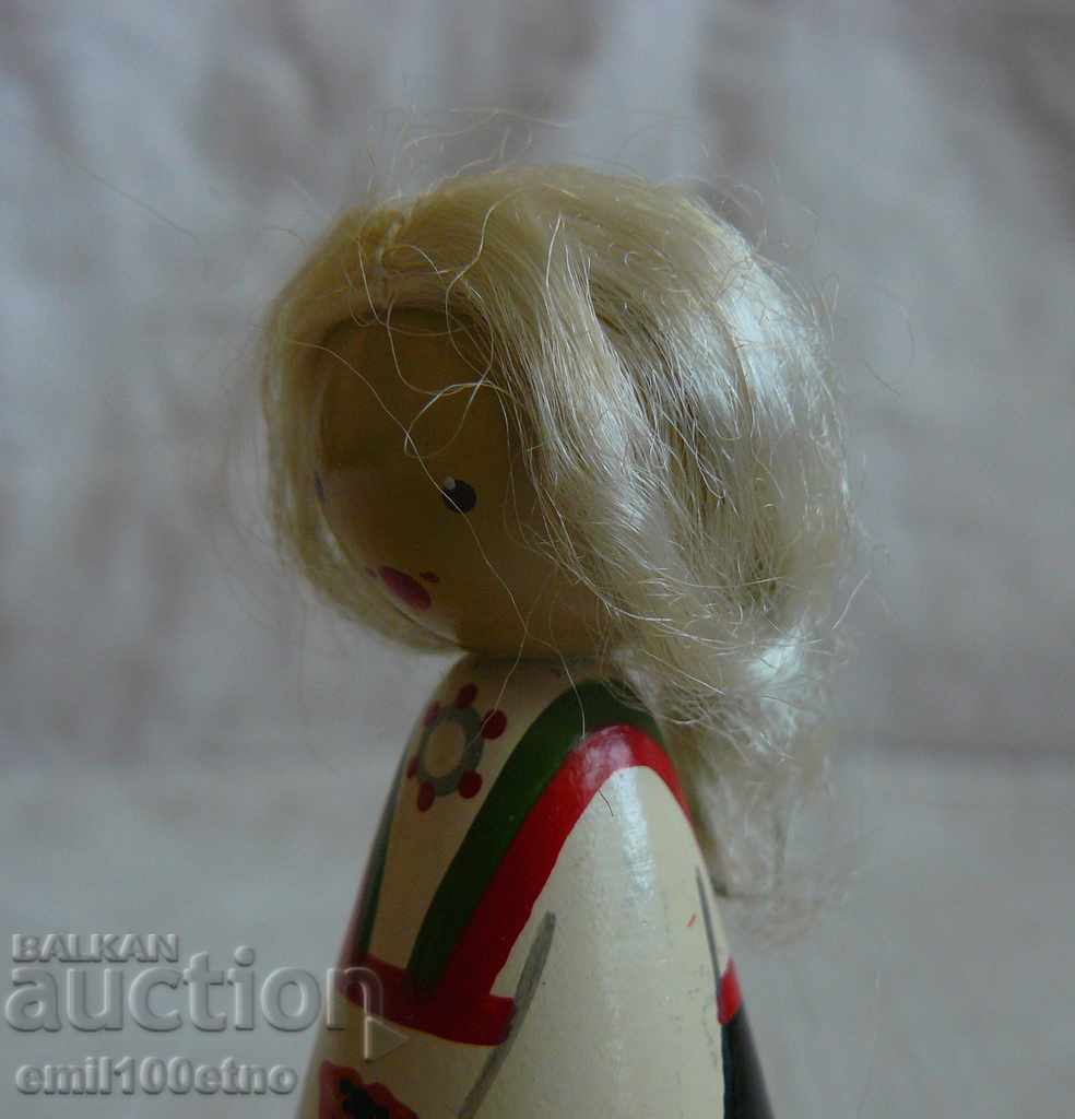 Crafted wooden doll USSR - SALVO made in USSR - 7 Crafted wooden doll USSR - SALVO made in USSR - 7