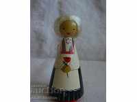 Crafted wooden doll USSR - SALVO made in USSR