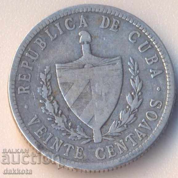 Cuba 20 centavos 1916