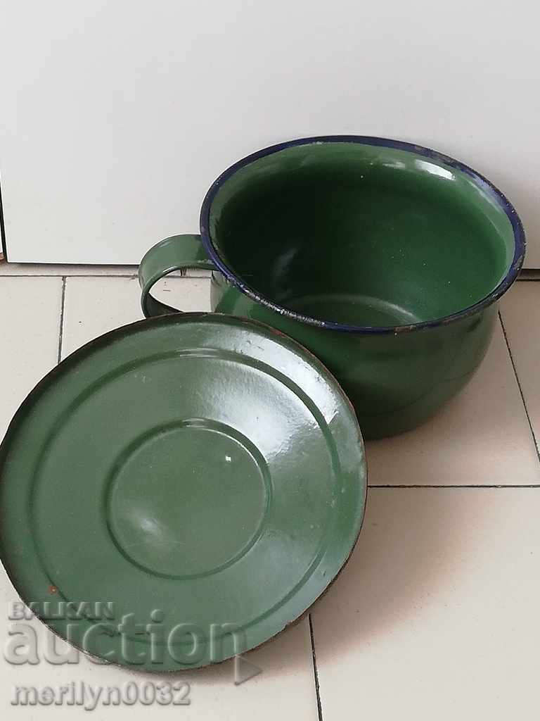 Delivery of Enamelled crooked crook pot enameled lid lid RFB enamel Delivery of Enamelled crooked crook pot enameled lid lid RFB enamel