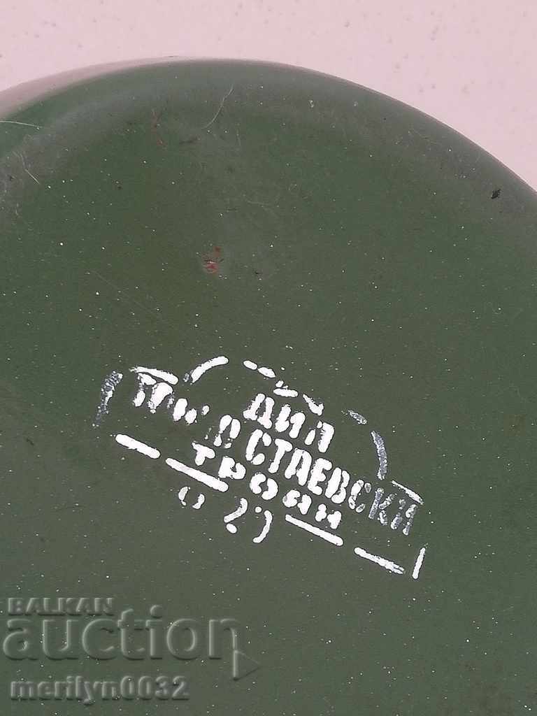 Enamelled crooked crook pot enameled lid lid RFB enamel - 6 Enamelled crooked crook pot enameled lid lid RFB enamel - 6