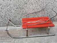 Old children's sled, toy, wrought iron