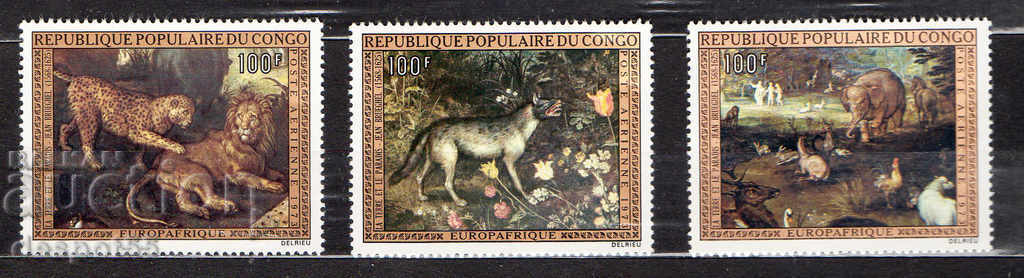 1973. Congo. Air mail. African scenes.