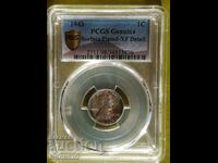 1 Cent 1943 US Certified PCGS XF Detail