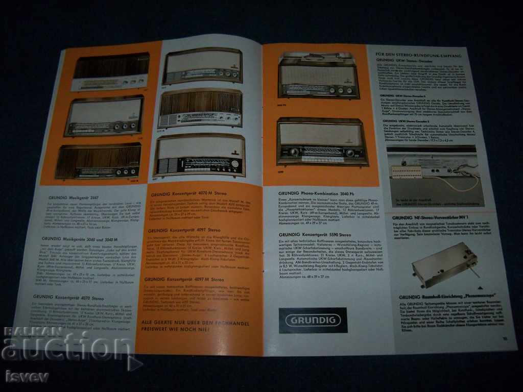 Original catalog of GRUNDIG from 1966. for radio, TVs - 6