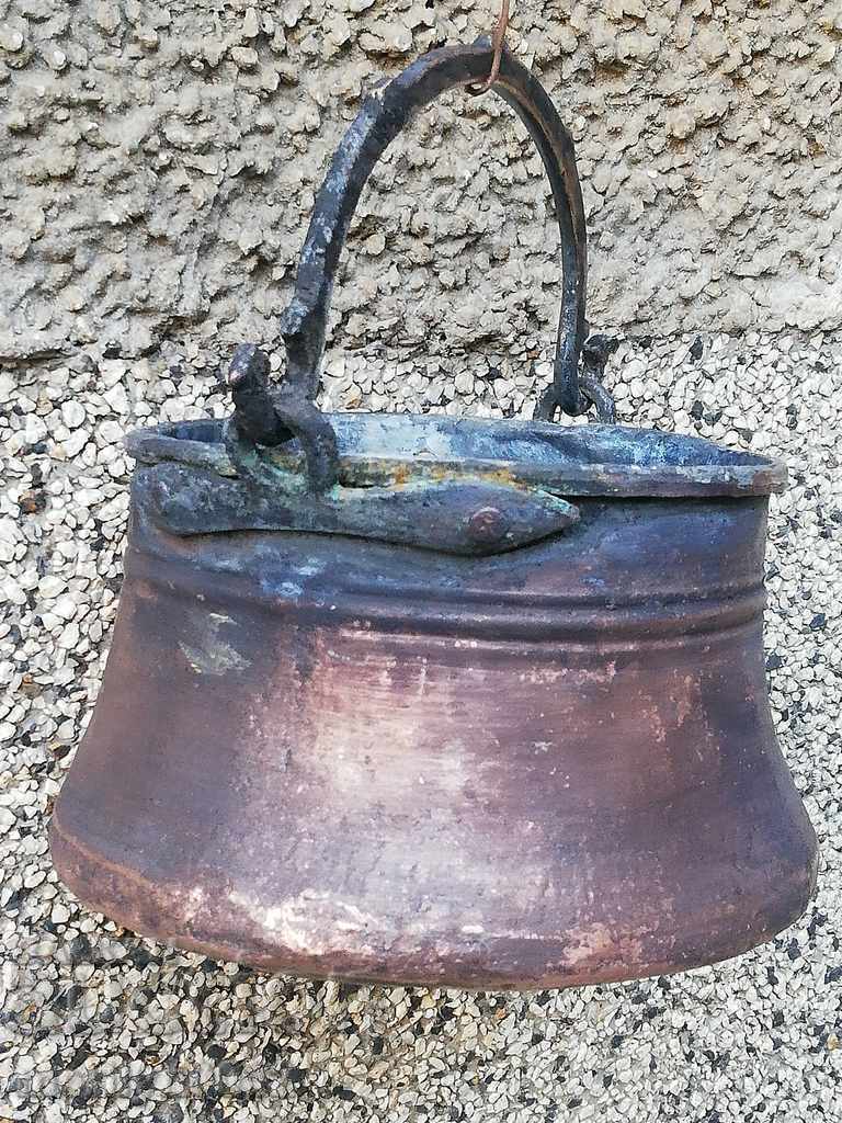 Old copper kettle, copper, cauldron, cauldron, copper vessel - 5 Old copper kettle, copper, cauldron, cauldron, copper vessel - 5
