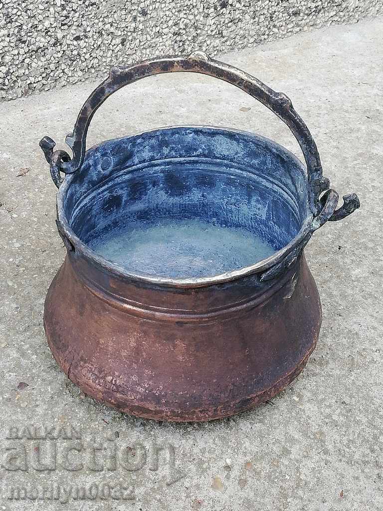 Old copper kettle, copper, cauldron, cauldron, copper vessel - 7 Old copper kettle, copper, cauldron, cauldron, copper vessel - 7