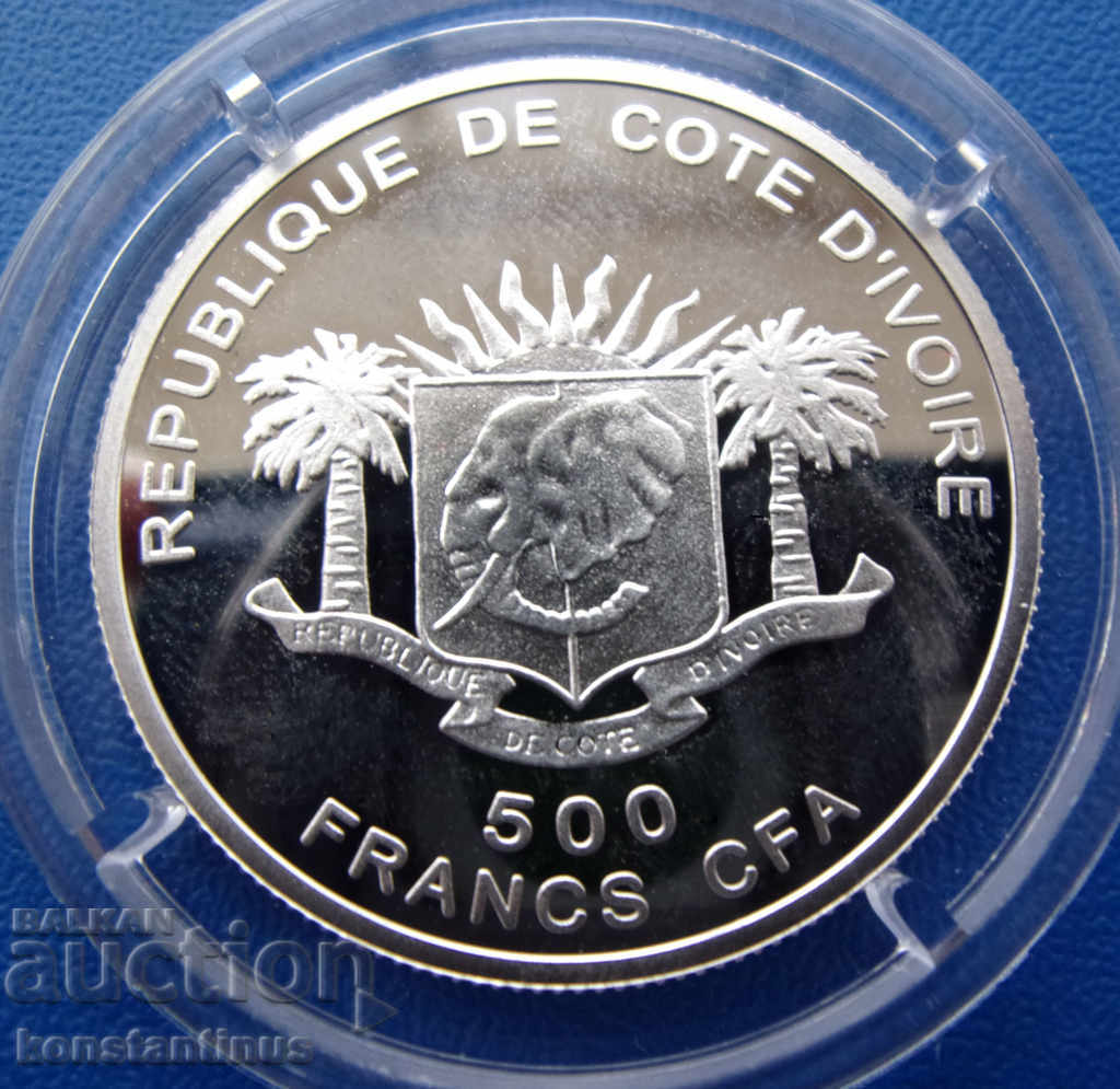 Coasta de Fildeș 500 Franca Helicarnassus 7500 circulație Dovadă UNC cu preț € 33.23 | 64.99 BGN