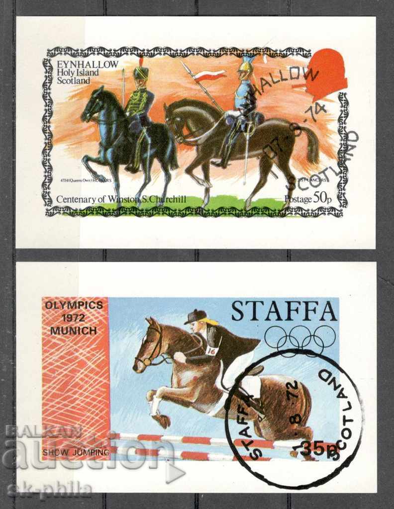 Γραμματόσημα - 2 μπλοκ από σταφύλι, ανάμεικτα, δύσκαμπτα
