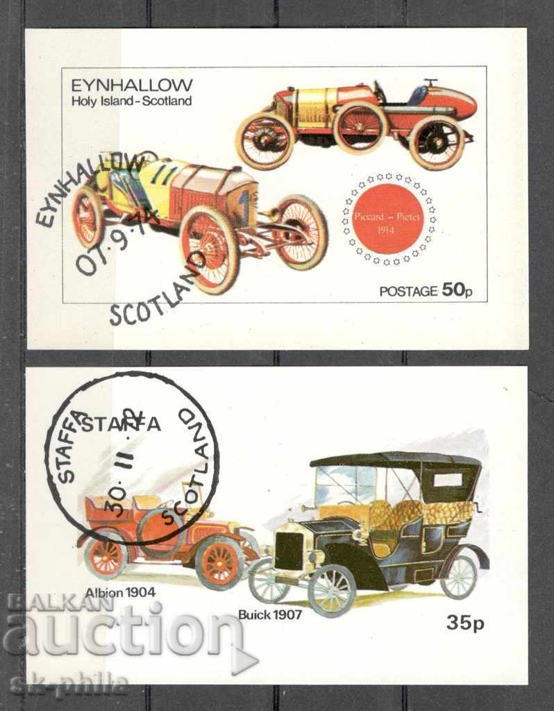 Postage Stamps - 2 blocks from Stafa, cars, stamped