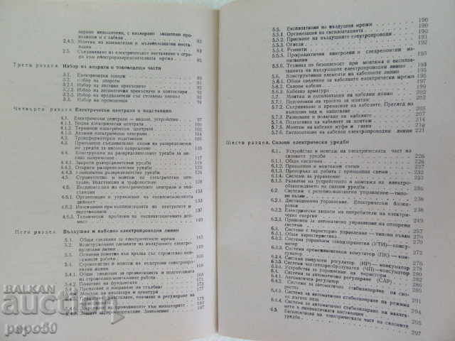 Delivery of ELECTRICAL SYSTEMS - STUDY FOR XI-th grade - 1985