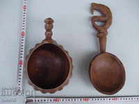 Spoon and cannon wooden set