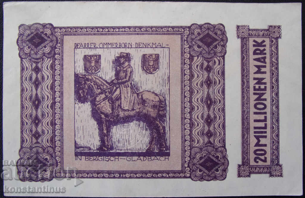 Germania 20.000.000 Mark 1923 UNC Rare cu preț € 12.78 | 25.00 BGN Germania 20.000.000 Mark 1923 UNC Rare cu preț € 12.78 | 25.00 BGN