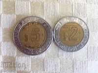 COINS COIN 2 AND 5 WHEEL MEXICO