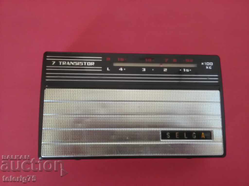Руско Колекционерско Старо Ретро Радио'Selga-7Transistor' с цена 27.00 лв. | € 13.80 Руско Колекционерско Старо Ретро Радио'Selga-7Transistor' с цена 27.00 лв. | € 13.80