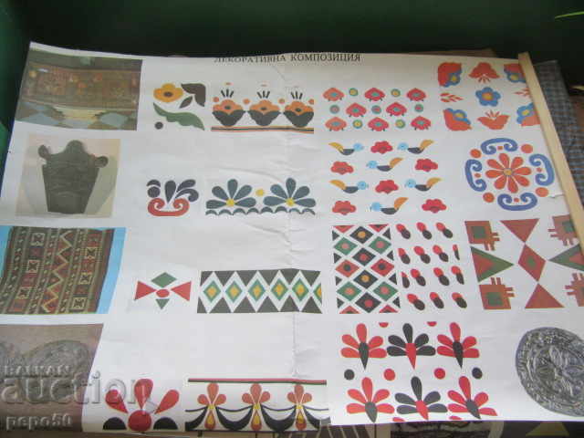 Auction  2 pcs. EDUCATIONAL CHARTS ON DECORATION AND STYLING
