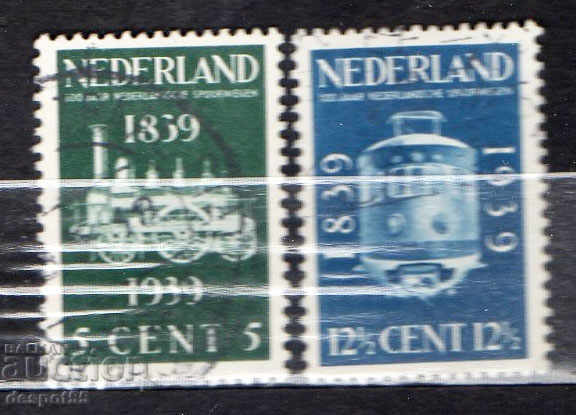 1939. The Netherlands. 100th anniversary of the railways.