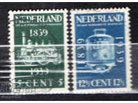 1939. Холандия. 100-годишнината на железниците.
