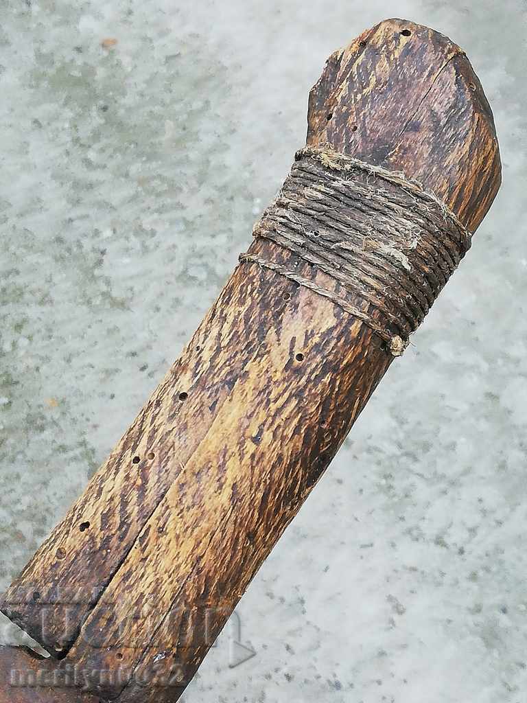 Auction Old forged saber, ax, pole, knife, machete Auction Old forged saber, ax, pole, knife, machete